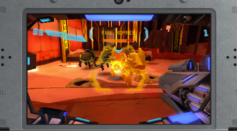 Here’s an official screenshot of the game so you can sort of tell what it’s like. You run, shoot and figure out your way through bases and caverns, battling enemies along the way. The levels are unlocked in order and, so far, are telling the story about the discovery of Space Pirates operating in the Bermuda galaxy.